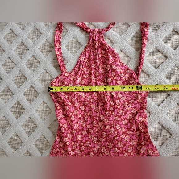 Free People Arlo Ditsy Floral Print Timeless Jumpsuit NWOT Size XS Boho Chic - Picture 10 of 14